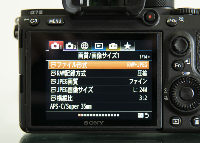 カメラ 撮影 設定 RAW デジカメ 一眼レフ 基本設定 ファイル形式 設定方法
